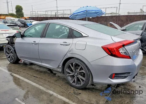 2020 Honda Civic Sport из США, поврежденный, VIN 19XFC2F88LE203904